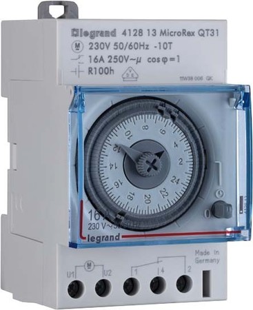 Digital time switch for distribution board  412813