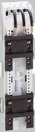 Busbar adapter 2 mounting rails 3 conductors AWG 12 25 A 32 400