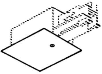 Mechanical accessories for luminaires Cover Black Steel S2802250