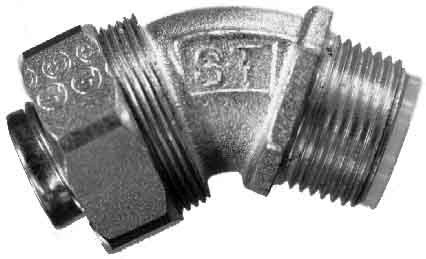 Screw connection for protective metallic hose  295-420-0