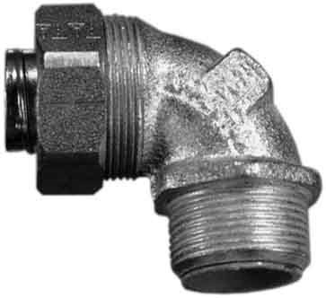 Screw connection for protective metallic hose  295-912-0