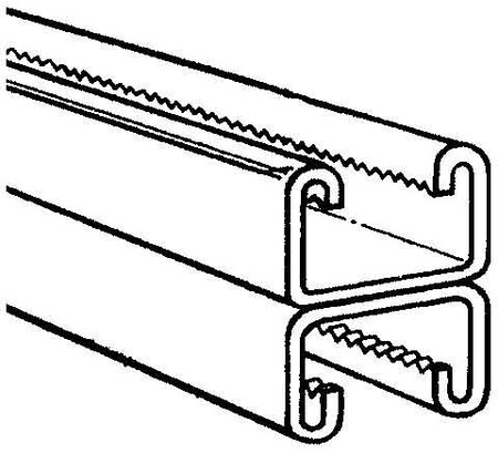 Support/Profile rail 600 mm 41 mm 41 mm 330230