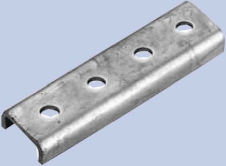 Coupler for support/profile rail C-profile 387820