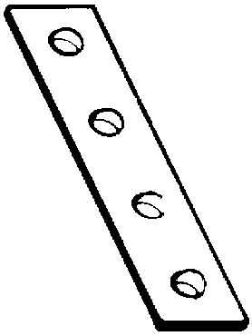 Coupler for support/profile rail C-profile Flat coupler 387540