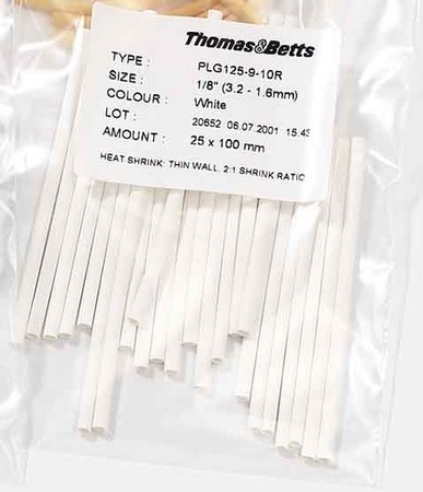 Heat-shrink tubing Thin-walled 2:1 3.2 mm 7TCA017300R0575