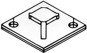 Mounting base and -element for cable ties 4.9 mm 7TCG009500R0039