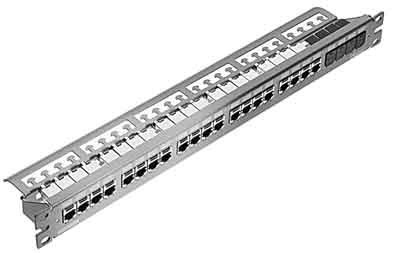 Patch panel copper (twisted pair) 24 RJ45 8(8) CP24WSK6TGLGY