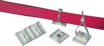 Mounting base and -element for cable ties 28.7 mm ABMS-A-C