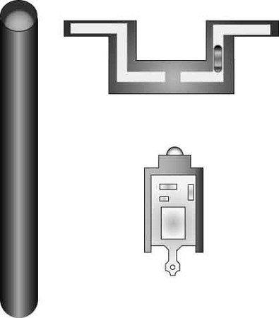 Illumination insert for domestic switching devices LED 123187