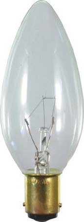 Candle-shaped incandescent lamp 15 W 230 V 40889