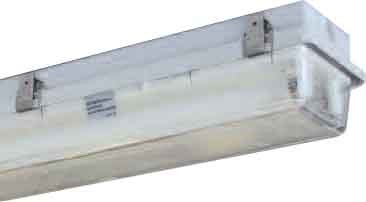 Watertight luminaire Fluorescent lamp D=26 mm 1 161140009