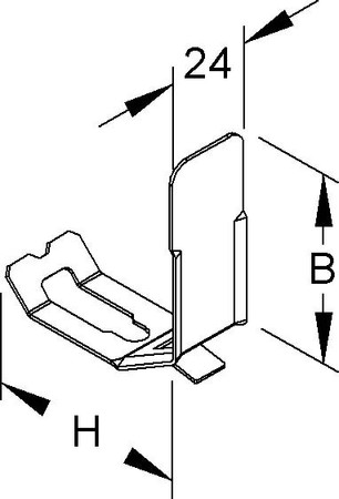 Flat bend for installation duct  LHS 100.100 E2