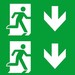 Pictogram for emergency luminaire Acrylic plate 4 0071 354 504