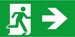 Pictogram for emergency luminaire Escape route 4 0071 354 513