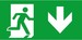 Pictogram for emergency luminaire Escape route 4 0071 354 544