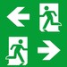 Pictogram for emergency luminaire Escape route 4 0071 354 620