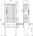 Unequipped meter cabinet Plastic 203 mm SL155