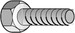 Hexagon head bolt Steel CM801411