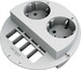 Pre-wired mounting box power current 2-fold 924.4002
