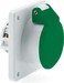 Panel-mounted CEE socket outlet 16 A 2 432