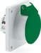 Panel-mounted CEE socket outlet 16 A 2 434