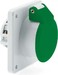 Panel-mounted CEE socket outlet 16 A 2 4356