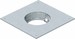 Mounting cover for underfloor draw-in box 282 mm 282 mm 7400501