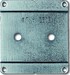 Base plate for flush mounted installation 1-fold 1716-0-0042