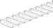 Mesh cable tray G-shape 50 mm 150 mm CM003231