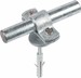Rod holder for lightning protection With screw clamp 275260