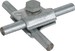 Connector for lightning protection Steel 391550