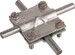 Connector for lightning protection Cross connector Steel 314300