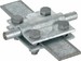 Connector for lightning protection Cross connector Steel 318201
