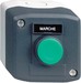 Push button, complete 1 Green Round XALD101