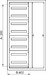 Cover / infill panel / identification strip (switchgear cabinet)