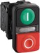 Push button, complete 2 Red/green Rectangular XB5AW73731B5