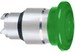Front element for mushroom push-button Green Round ZB4BW633