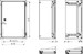 Door/operating panel (switchgear cabinet) Inner door NSYPIN75