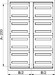 Front panel (switchgear cabinet) 800 mm 300 mm 2 NSYMUC308