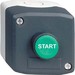 Push button, complete 1 Green Round XALD103