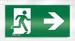 Pictogram for emergency luminaire Acrylic plate Exit EN10079009