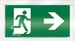 Pictogram for emergency luminaire Acrylic plate Exit EN10079054