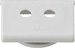 Cable entry Slider with 2 inlets Grey 001230