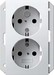 Socket outlet Protective contact 2 273527