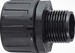Screw connection for corrugated plastic hose  166-21040