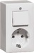 Combination switch/wall socket outlet Two-way switch 1 00275621