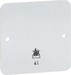 Base plate for flush mounted installation 1-fold 00585111