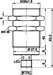 Inductive proximity switch 63 mm IC300126