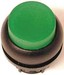 Front element for push button Green 1 Round 216969