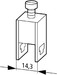 Busbar terminal 3 mm 10 mm Flat rail 079614